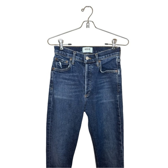 Agolde Dark Blue Skinny Jeans - Picture 3 of 8